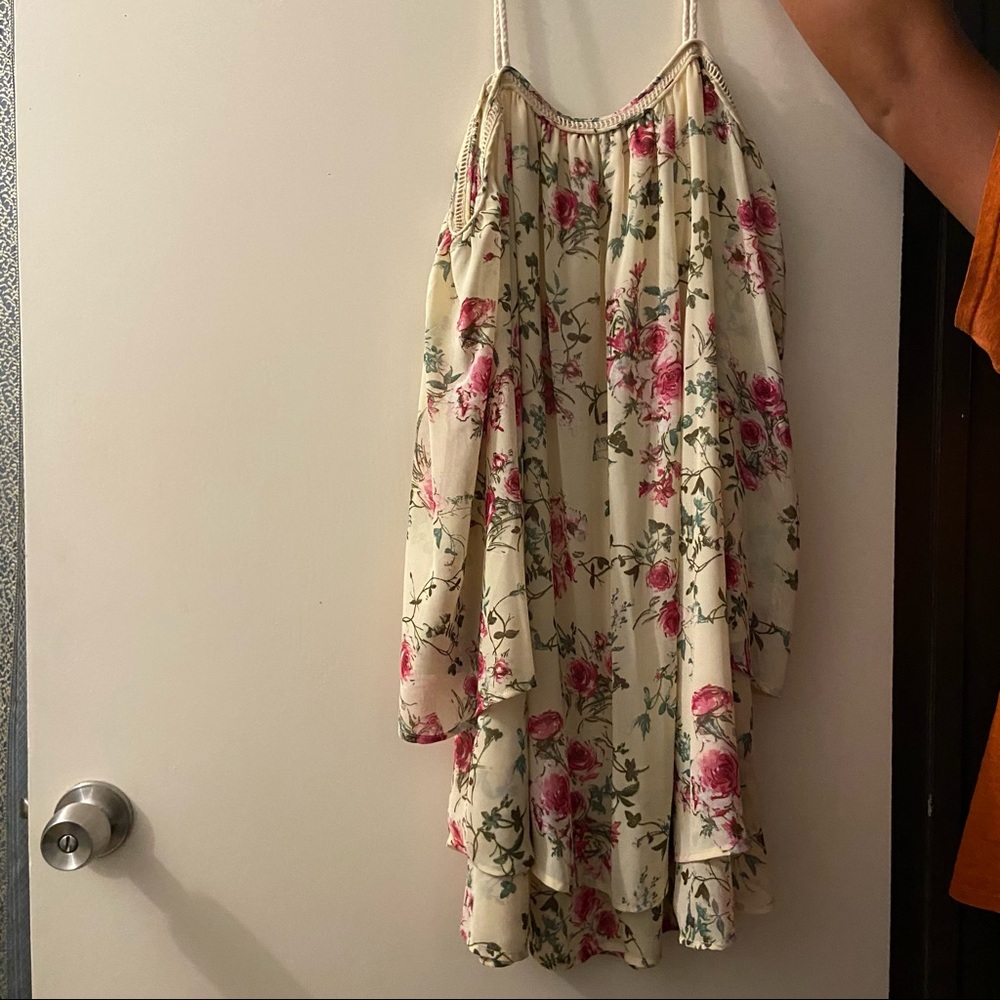 PURPLE SNOW MEDIUM FLOWER DRESS